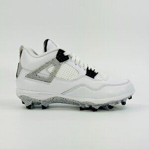 Jordan 4 Retro TD 'White Cement' HQ0207-106 Football size 10.5